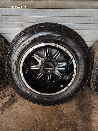 20x12 Vision Wheels Ford F250 F350 Super Duty 8x170 Nitto Terra Grappler G2 LT 325/60R20