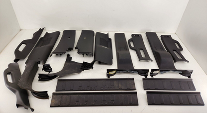 2011-16 F250 Crew Cab Black Interior A / B / C Pillar Trim Set CHARCOAL OEM