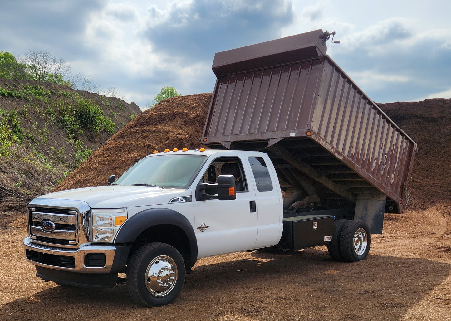 2015 Ford F450 Brown Dump